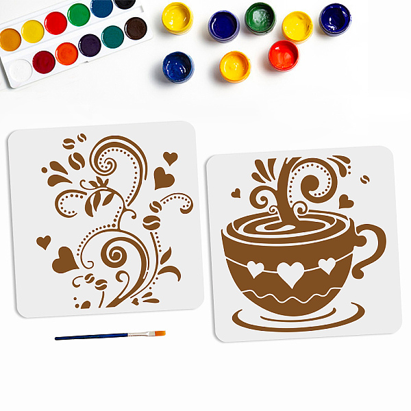PandaHall MAYJOYDIY 2pcs Coffee Cup Stencil Artistic Coffee Drawing Template 10.4×22inch/26.3×56cm Splicing Size Coffee Art Stencils...
PandaHall MAYJOYDIY 2pcs Coffee Cup Stencil Artistic Coffee Drawing Template 10.4×22inch/26.3×56cm Splicing Size Coffee Art Stencils...