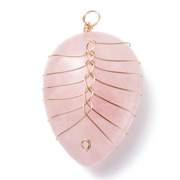 PandaHall Natural Rose Quartz Pendants, with Light Gold Tone Copper Wire Wrapped, Water Drop, 42~43x25~26x12mm, Hole: 4mm Rose Quartz...
PandaHall Natural Rose Quartz Pendants, with Light Gold Tone Copper Wire Wrapped, Water Drop, 42~43x25~26x12mm, Hole: 4mm Rose Quartz...