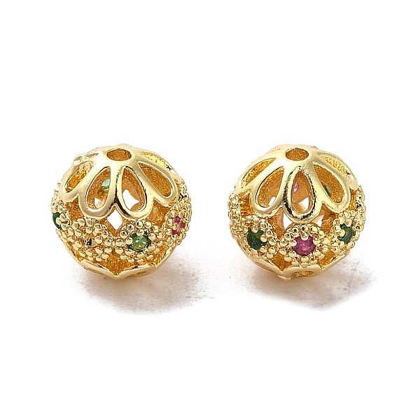 PandaHall Rack Plating Brass Pave Cubic Zirconia Beads, Long-Lasting Plated, Round, Golden, 6mm, Hole: 1mm Brass+Cubic Zirconia Round
PandaHall Rack Plating Brass Pave Cubic Zirconia Beads, Long-Lasting Plated, Round, Golden, 6mm, Hole: 1mm Brass+Cubic Zirconia Round