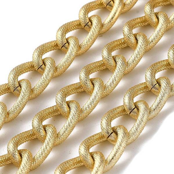 PandaHall Oxidation Aluminum Textured Curb Chains, Twisted Chains, Unwelded, with Spool, Light Gold, 19x13.5x6mm, about 49.21 Feet(15m)/Roll...
PandaHall Oxidation Aluminum Textured Curb Chains, Twisted Chains, Unwelded, with Spool, Light Gold, 19x13.5x6mm, about 49.21 Feet(15m)/Roll...
