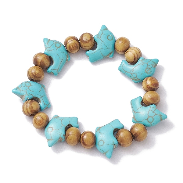 PandaHall Beach Dolphin Dyed Synthetic Turquoise Stretch Bracelets, Summer Wood Beaded Kid Bracelets for Girls, Turquoise, Inner Diameter..., Green
PandaHall Beach Dolphin Dyed Synthetic Turquoise Stretch Bracelets, Summer Wood Beaded Kid Bracelets for Girls, Turquoise, Inner Diameter..., Green