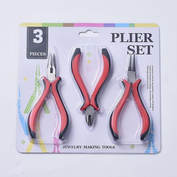 PandaHall Carbon Steel Jewelry Plier Sets, Ferronickel, Round Nose, Side Cutting Pliers and Wire Cutters, Red, 110~130x45~80mm Carbon Steel...
PandaHall Carbon Steel Jewelry Plier Sets, Ferronickel, Round Nose, Side Cutting Pliers and Wire Cutters, Red, 110~130x45~80mm Carbon Steel...