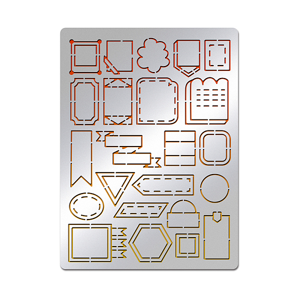 PandaHall BENECREAT Geometric Stainless Steel Stencil, Border Metal Stencil, Reusable Stencil Diary Tool for Painting, Wood Burning, Flaming...
PandaHall BENECREAT Geometric Stainless Steel Stencil, Border Metal Stencil, Reusable Stencil Diary Tool for Painting, Wood Burning, Flaming...