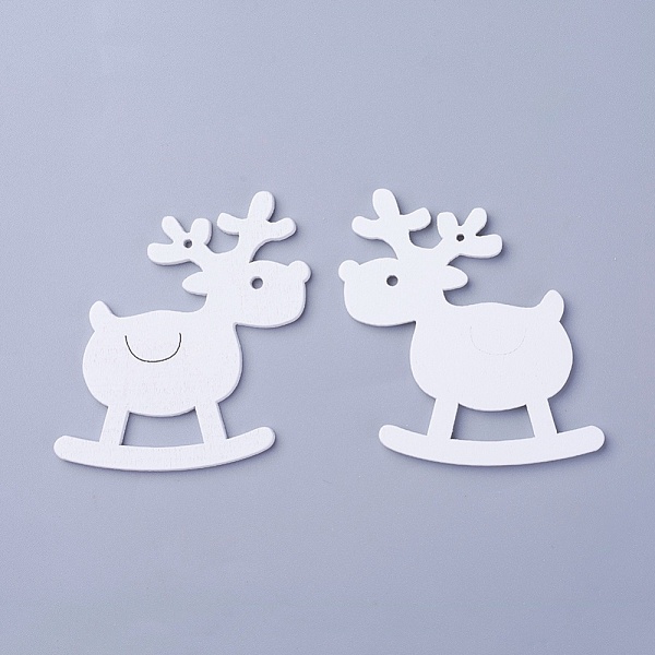 PandaHall Poplar Wood Pendants, Dyed, Christmas Reindeer/Stag, White, 66x59x3mm, Hole: 1.8mm Wood Deer White
PandaHall Poplar Wood Pendants, Dyed, Christmas Reindeer/Stag, White, 66x59x3mm, Hole: 1.8mm Wood Deer White