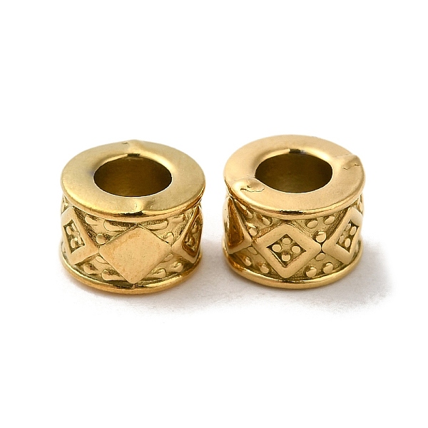 PandaHall 304 Stainless Steel Beads, Large Hole Beads, Column with Rhombus, Real 18K Gold Plated, 7.5x5.5mm, Hole: 3.8mm 304 Stainless Steel...
PandaHall 304 Stainless Steel Beads, Large Hole Beads, Column with Rhombus, Real 18K Gold Plated, 7.5x5.5mm, Hole: 3.8mm 304 Stainless Steel...