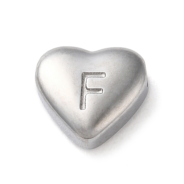 PandaHall 201 Stainless Steel Beads, Stainless Steel Color, Heart, Letter F, 7x8x3.5mm, Hole: 1.5mm 201 Stainless Steel Letter F
PandaHall 201 Stainless Steel Beads, Stainless Steel Color, Heart, Letter F, 7x8x3.5mm, Hole: 1.5mm 201 Stainless Steel Letter F