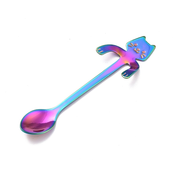 PandaHall 304 Stainless Steel Hanging Spoon, Cat Shape, Rainbow Color, 116x32x8.5mm 304 Stainless Steel
PandaHall 304 Stainless Steel Hanging Spoon, Cat Shape, Rainbow Color, 116x32x8.5mm 304 Stainless Steel