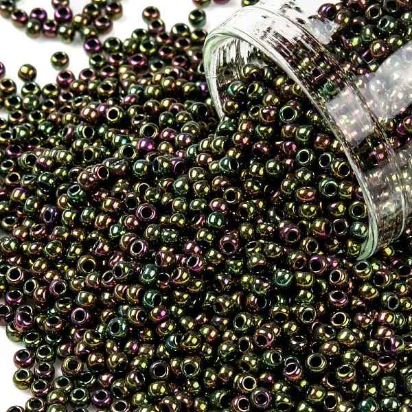 PandaHall TOHO Round Seed Beads, Japanese Seed Beads, (509) High Metallic Purple/Green Iris, 11/0, 2.2mm, Hole: 0.8mm, about 1110pcs/bottle...
PandaHall TOHO Round Seed Beads, Japanese Seed Beads, (509) High Metallic Purple/Green Iris, 11/0, 2.2mm, Hole: 0.8mm, about 1110pcs/bottle...