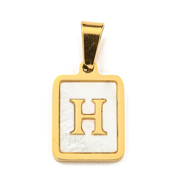 PandaHall Vacuum Plating 304 Stainless Steel Pave Natural White Shell Pendants, Rectangle with Letter Charms, Golden, Letter H...
PandaHall Vacuum Plating 304 Stainless Steel Pave Natural White Shell Pendants, Rectangle with Letter Charms, Golden, Letter H...