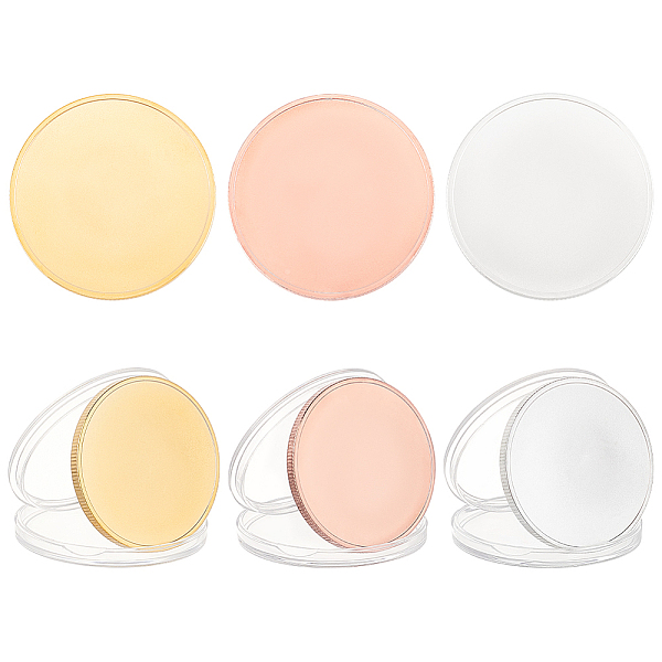 PandaHall BENECREAT 6Pcs 3 Colors Blank Alloy Discs, with Plastic Box, Flat Round, for DIY Souvenir Medals, Commemorative Coin, Mixed Color...
PandaHall BENECREAT 6Pcs 3 Colors Blank Alloy Discs, with Plastic Box, Flat Round, for DIY Souvenir Medals, Commemorative Coin, Mixed Color...