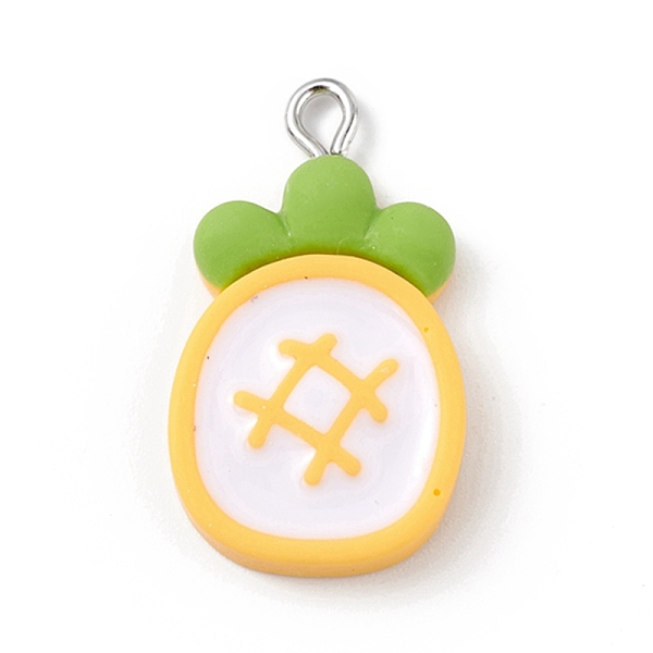 PandaHall Opaque Resin Pendants, Fruit Charms, with Platinum Tone Iron Loops, Pineapple, Fruit, 27.5x15.5x4.5mm, Hole: 2mm Iron+Resin Fruit
PandaHall Opaque Resin Pendants, Fruit Charms, with Platinum Tone Iron Loops, Pineapple, Fruit, 27.5x15.5x4.5mm, Hole: 2mm Iron+Resin Fruit