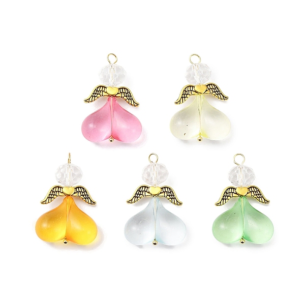 PandaHall Acrylic Pendants, with Alloy Finding and Glass Beads, Angel, Mixed Color, Antique Golden, 33~33.5x22x9.5mm, Hole: 2.8mm..., Multicolor
PandaHall Acrylic Pendants, with Alloy Finding and Glass Beads, Angel, Mixed Color, Antique Golden, 33~33.5x22x9.5mm, Hole: 2.8mm..., Multicolor