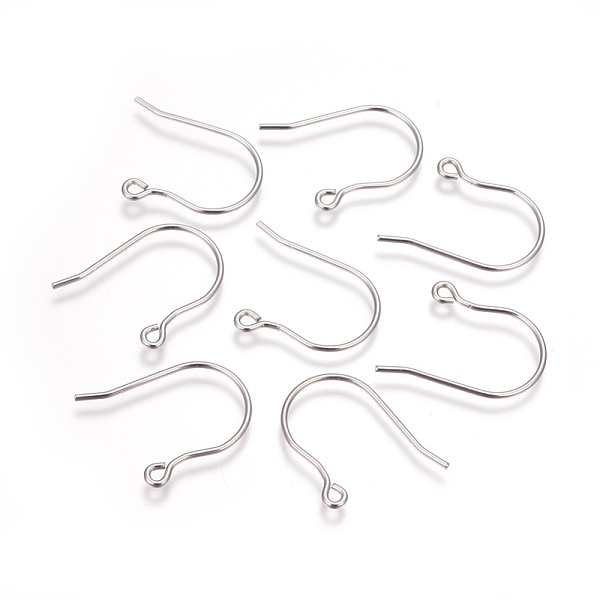 PandaHall 304 Stainless Steel Earring Hooks, with Horizontal Loop, Stainless Steel Color, 20x25mm, Hole: 1.6mm, 18 Gauge, Pin: 1mm 304...
PandaHall 304 Stainless Steel Earring Hooks, with Horizontal Loop, Stainless Steel Color, 20x25mm, Hole: 1.6mm, 18 Gauge, Pin: 1mm 304...