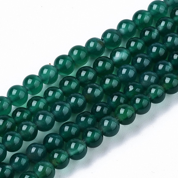 PandaHall Natural Green Onyx Agate Beads Strands, Dyed, Round, 4mm, Hole: 0.5mm, about 97~98pcs/strand, 14.96 inch(38cm) Green Onyx Agate...
PandaHall Natural Green Onyx Agate Beads Strands, Dyed, Round, 4mm, Hole: 0.5mm, about 97~98pcs/strand, 14.96 inch(38cm) Green Onyx Agate...