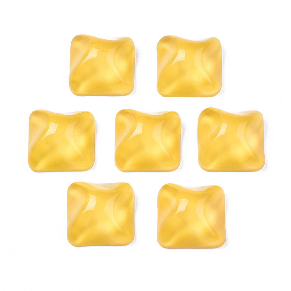 PandaHall Transparent Resin Cabochons, Water Ripple Cabochons, Square, Gold, 16x16x8.5~9mm Resin Square Gold
PandaHall Transparent Resin Cabochons, Water Ripple Cabochons, Square, Gold, 16x16x8.5~9mm Resin Square Gold