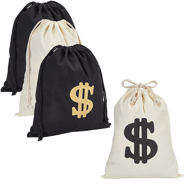 PandaHall 4Pcs 2 Colors Canvas Drawstring Bags, with Cotton Rope and Dollar Sign Pattern, Mixed Color, 39.5~40x30~34.8x0.3~0.8cm..., Multicolor
PandaHall 4Pcs 2 Colors Canvas Drawstring Bags, with Cotton Rope and Dollar Sign Pattern, Mixed Color, 39.5~40x30~34.8x0.3~0.8cm..., Multicolor