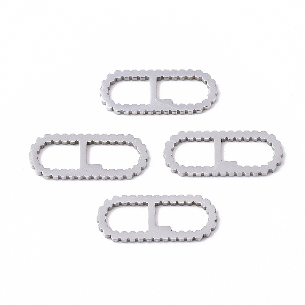 PandaHall 201 Stainless Steel Links Connectors, Laser Cut, Oval with Letter, Stainless Steel Color, Letter.L, 15x6x1mm, Hole: 4x5~7mm 201...
PandaHall 201 Stainless Steel Links Connectors, Laser Cut, Oval with Letter, Stainless Steel Color, Letter.L, 15x6x1mm, Hole: 4x5~7mm 201...