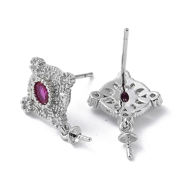 PandaHall Brass Cubic Zirconia Rhombus Stud Earrings Findings, with 925 Sterling Silver Pins, Platinum, 19x12x2.5mm, Pin: 0.5x12mm...
PandaHall Brass Cubic Zirconia Rhombus Stud Earrings Findings, with 925 Sterling Silver Pins, Platinum, 19x12x2.5mm, Pin: 0.5x12mm...