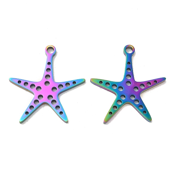 PandaHall Ion Plating(IP) 304 Stainless Steel Pendants, Star Charm, Rainbow Color, 22x20.5x1.5mm, Hole: 1.8mm 304 Stainless Steel Star
PandaHall Ion Plating(IP) 304 Stainless Steel Pendants, Star Charm, Rainbow Color, 22x20.5x1.5mm, Hole: 1.8mm 304 Stainless Steel Star