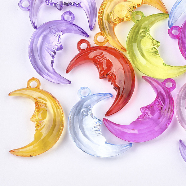 PandaHall Transparent Acrylic Pendants, Moon, Mixed Color, 34x23x9mm, Hole: 2mm Acrylic Moon Multicolor
PandaHall Transparent Acrylic Pendants, Moon, Mixed Color, 34x23x9mm, Hole: 2mm Acrylic Moon Multicolor