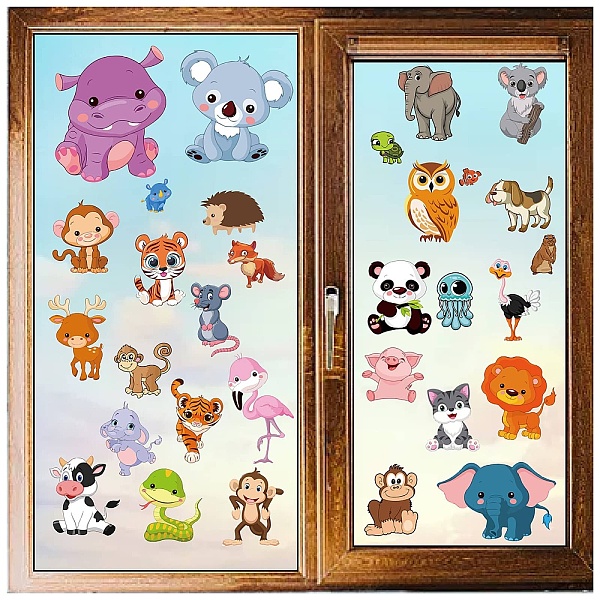 PandaHall 8 Sheets 8 Styles Animal PVC Waterproof Wall Stickers, Self-Adhesive Decals, for Window or Stairway Home Decoration, Rectangle...
PandaHall 8 Sheets 8 Styles Animal PVC Waterproof Wall Stickers, Self-Adhesive Decals, for Window or Stairway Home Decoration, Rectangle...