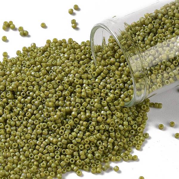PandaHall TOHO Round Seed Beads, Japanese Seed Beads, (2630F) Semi Glazed Rainbow Lemongrass, 15/0, 1.5mm, Hole: 0.7mm, about 3000pcs/10g..., Yellow
PandaHall TOHO Round Seed Beads, Japanese Seed Beads, (2630F) Semi Glazed Rainbow Lemongrass, 15/0, 1.5mm, Hole: 0.7mm, about 3000pcs/10g..., Yellow
