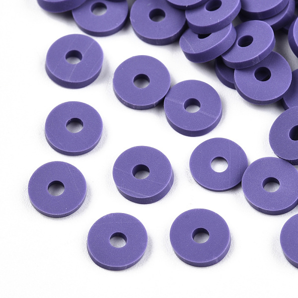 PandaHall Eco-Friendly Handmade Polymer Clay Beads, Disc/Flat Round, Heishi Beads, Slate Blue, 6x1mm, Hole: 2mm, about 23500pcs/1000g..., Purple
PandaHall Eco-Friendly Handmade Polymer Clay Beads, Disc/Flat Round, Heishi Beads, Slate Blue, 6x1mm, Hole: 2mm, about 23500pcs/1000g..., Purple