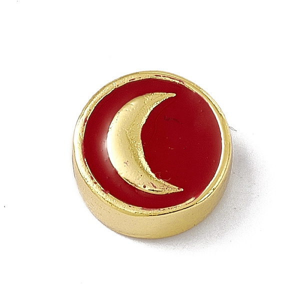 PandaHall Real 18K Gold Plated Brass Enamel Beads, Long-Lasting Plated, Cadmium Free & Lead Free, Flat Round with Moon, FireBrick, 11x4.5mm..., Red
PandaHall Real 18K Gold Plated Brass Enamel Beads, Long-Lasting Plated, Cadmium Free & Lead Free, Flat Round with Moon, FireBrick, 11x4.5mm..., Red