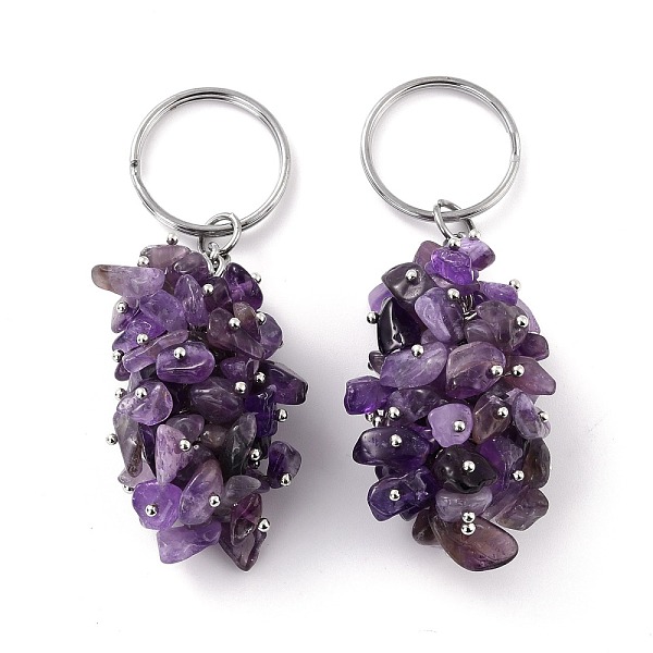 PandaHall Natural Amethyst Keychain, with Brass and Iron Findings, Cadmium Free & Lead Free, Platinum, 8.05cm Amethyst Others
PandaHall Natural Amethyst Keychain, with Brass and Iron Findings, Cadmium Free & Lead Free, Platinum, 8.05cm Amethyst Others