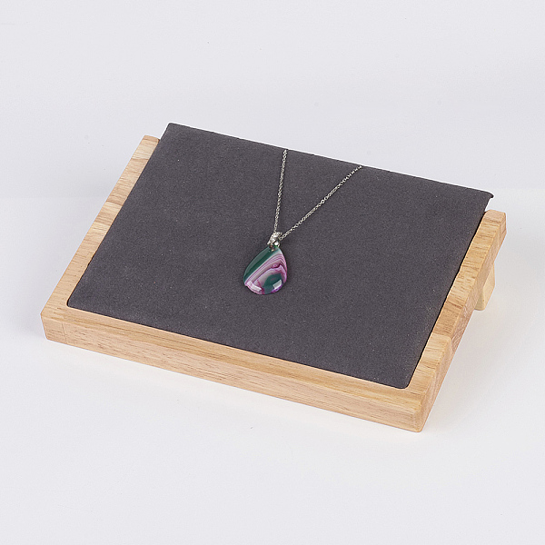 PandaHall Wood Necklace Displays, with Faux Suede, Long Chain Display Stand, Rectangle, Gray, 20.5x14.5x4.5cm Wood Gray
PandaHall Wood Necklace Displays, with Faux Suede, Long Chain Display Stand, Rectangle, Gray, 20.5x14.5x4.5cm Wood Gray