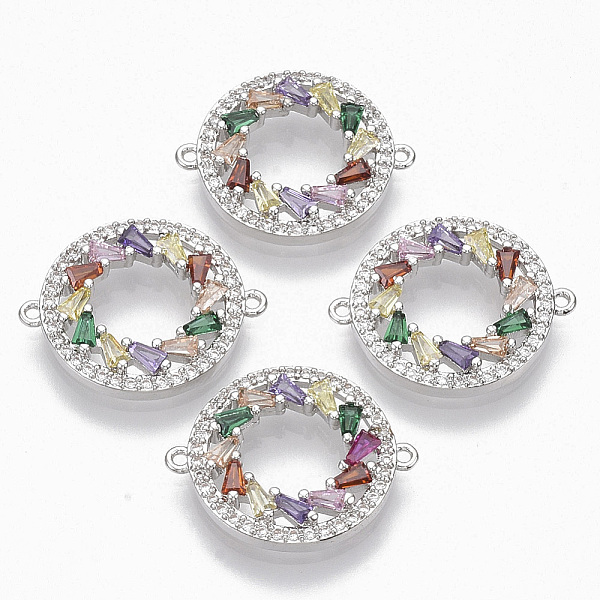 PandaHall Brass Micro Pave Cubic ZirconiaLinks connectors, Ring, Colorful, Platinum, 20.5x16.5x3.5mm, Hole: 1mm Brass+Cubic Zirconia Ring
PandaHall Brass Micro Pave Cubic ZirconiaLinks connectors, Ring, Colorful, Platinum, 20.5x16.5x3.5mm, Hole: 1mm Brass+Cubic Zirconia Ring