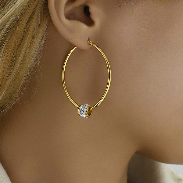PandaHall Elegant Geometric Stainless Steel Earrings for Women, Gold Plated, European Style, Hoop Earrings Stainless Steel Ring
PandaHall Elegant Geometric Stainless Steel Earrings for Women, Gold Plated, European Style, Hoop Earrings Stainless Steel Ring