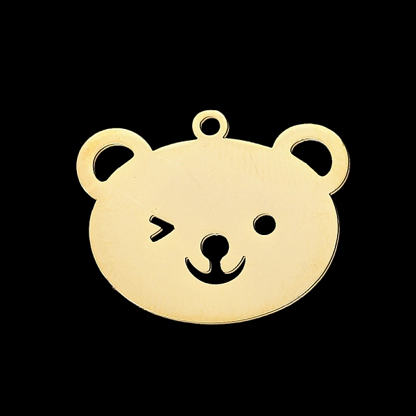 PandaHall 201 Stainless Steel Pendants, Laser Cut, Bear, Golden, 19x23x1mm, Hole: 1.6mm 201 Stainless Steel Bear
PandaHall 201 Stainless Steel Pendants, Laser Cut, Bear, Golden, 19x23x1mm, Hole: 1.6mm 201 Stainless Steel Bear