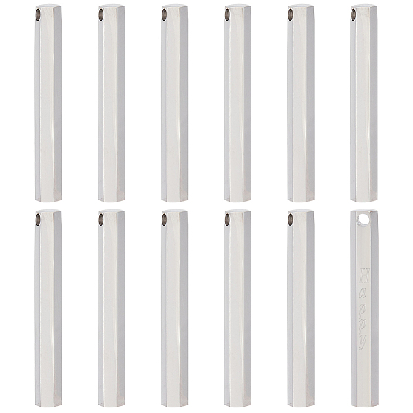 PandaHall BENECREAT 12Pcs Stainless Steel Pendants, Hexagon, Stainless Steel Color, 40x5.5x5mm, Hole: 2mm Stainless Steel Hexagon
PandaHall BENECREAT 12Pcs Stainless Steel Pendants, Hexagon, Stainless Steel Color, 40x5.5x5mm, Hole: 2mm Stainless Steel Hexagon