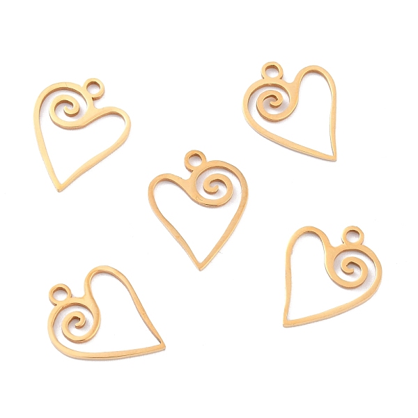PandaHall Ion Plating(IP) 201 Stainless Steel Pendants, Heart, Golden, 17x13.5x1mm, Hole: 1.6mm 201 Stainless Steel Heart
PandaHall Ion Plating(IP) 201 Stainless Steel Pendants, Heart, Golden, 17x13.5x1mm, Hole: 1.6mm 201 Stainless Steel Heart