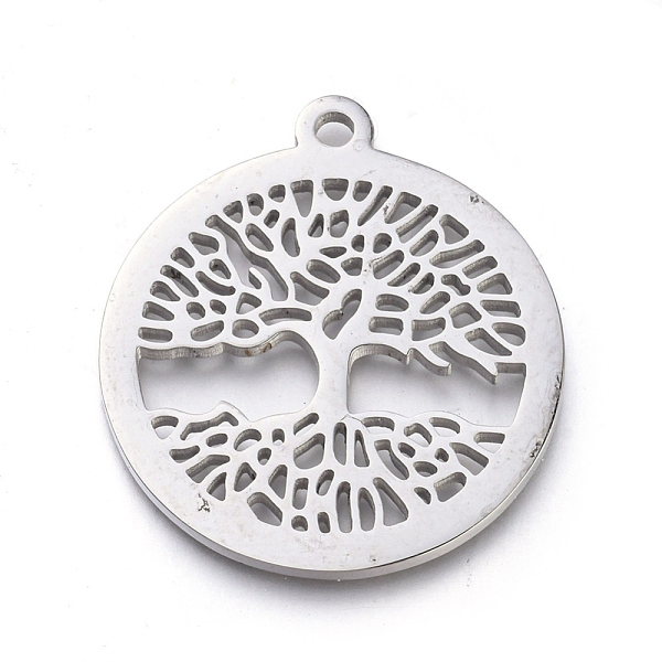 PandaHall 304 Stainless Steel Pendants, Manual Polishing, Flat Round with Tree of Life, Stainless Steel Color, 28.5x25.5x1.2mm, Hole: 2mm...
PandaHall 304 Stainless Steel Pendants, Manual Polishing, Flat Round with Tree of Life, Stainless Steel Color, 28.5x25.5x1.2mm, Hole: 2mm...