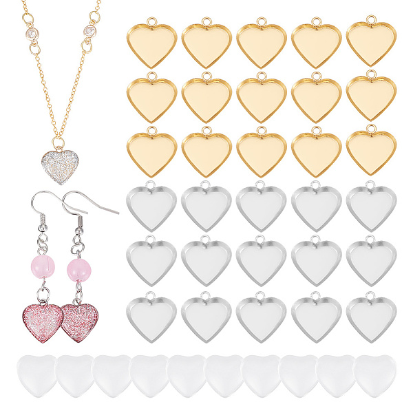 PandaHall Unicraftale DIY Blank Heart Pendant Making Kit, Including 304 Stainless Steel Pendant Cabochon Settings, Glass Cabochons, Golden &...
PandaHall Unicraftale DIY Blank Heart Pendant Making Kit, Including 304 Stainless Steel Pendant Cabochon Settings, Glass Cabochons, Golden &...