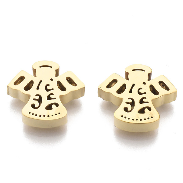PandaHall 304 Stainless Steel Beads, Angel, Golden, 9.5x11.5x3mm, Hole: 2mm 304 Stainless Steel Angel & Fairy
PandaHall 304 Stainless Steel Beads, Angel, Golden, 9.5x11.5x3mm, Hole: 2mm 304 Stainless Steel Angel & Fairy