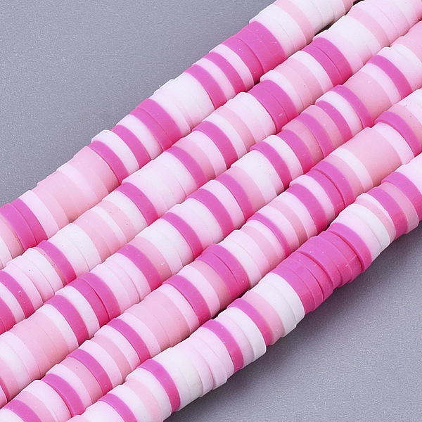 PandaHall Handmade Polymer Clay Bead Strands, Heishi Beads, for DIY Jewelry Crafts Supplies, Disc/Flat Round, Hot Pink, 4x0.5~1mm, Hole...
PandaHall Handmade Polymer Clay Bead Strands, Heishi Beads, for DIY Jewelry Crafts Supplies, Disc/Flat Round, Hot Pink, 4x0.5~1mm, Hole...