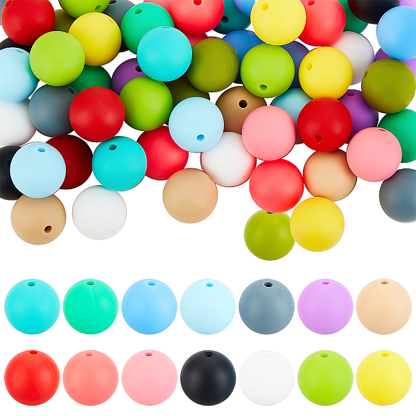 PandaHall DICOSMETIC 75Pcs 15 Colors Round Silicone Beads Silicone Loose Beads Bulk 15mm Round Beads Macaron Color Beads Round Assorted..., Multicolor
PandaHall DICOSMETIC 75Pcs 15 Colors Round Silicone Beads Silicone Loose Beads Bulk 15mm Round Beads Macaron Color Beads Round Assorted..., Multicolor