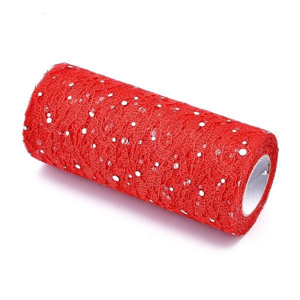 PandaHall Glitter Sequin Deco Mesh Ribbons, Tulle Fabric, for Wedding Party Decoration, Skirts Decoration Making, Red, 6 inch(150mm)...
PandaHall Glitter Sequin Deco Mesh Ribbons, Tulle Fabric, for Wedding Party Decoration, Skirts Decoration Making, Red, 6 inch(150mm)...