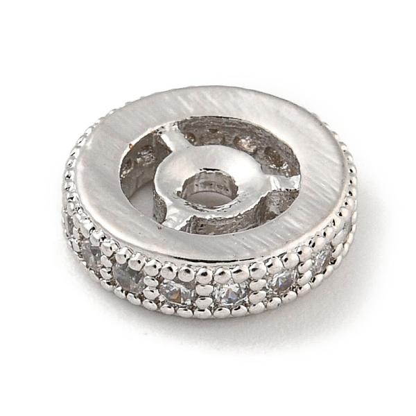 PandaHall Brass Micro Pave Clear Cubic Zirconia Beads, Flat Round, Platinum, 10x2.5mm, Hole: 1.4mm Brass+Cubic Zirconia Flat Round Clear
PandaHall Brass Micro Pave Clear Cubic Zirconia Beads, Flat Round, Platinum, 10x2.5mm, Hole: 1.4mm Brass+Cubic Zirconia Flat Round Clear