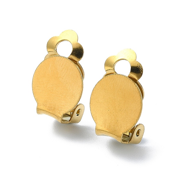 PandaHall Ion Plating(IP) 304 Stainless Steel Clip-on Earring Findings, Flat Round Earring Settings, with Loops, Real 18K Gold Plated...
PandaHall Ion Plating(IP) 304 Stainless Steel Clip-on Earring Findings, Flat Round Earring Settings, with Loops, Real 18K Gold Plated...