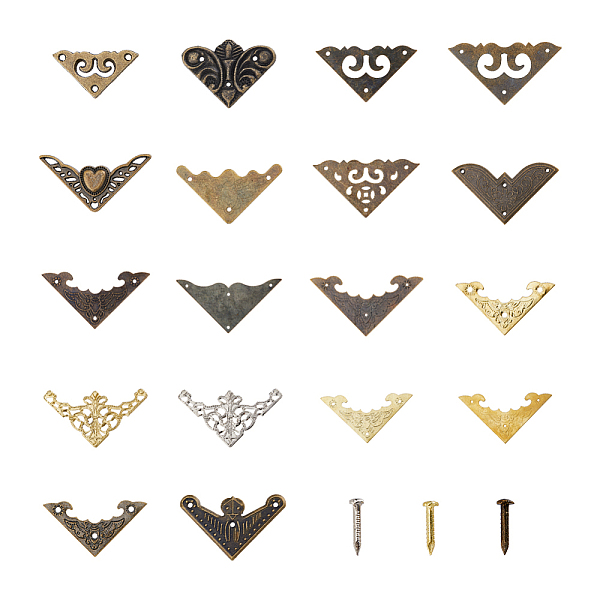 PandaHall SUPERFINDINGS 18 Styles Antique Iron Box Corner Protectors Auspicious Butterfly Corner Cover with Screws Triangle Decorative...
PandaHall SUPERFINDINGS 18 Styles Antique Iron Box Corner Protectors Auspicious Butterfly Corner Cover with Screws Triangle Decorative...