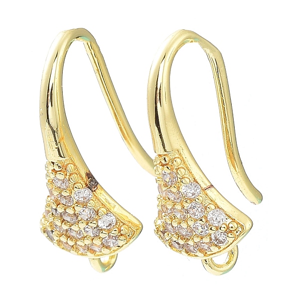 PandaHall Brass Micro Pave Clear Cubic Zirconia Earring Hooks, Ear Wire, Fan, Cadmium Free & Lead Free, Real 24K Gold Plated, 17x8.5x9mm...
PandaHall Brass Micro Pave Clear Cubic Zirconia Earring Hooks, Ear Wire, Fan, Cadmium Free & Lead Free, Real 24K Gold Plated, 17x8.5x9mm...