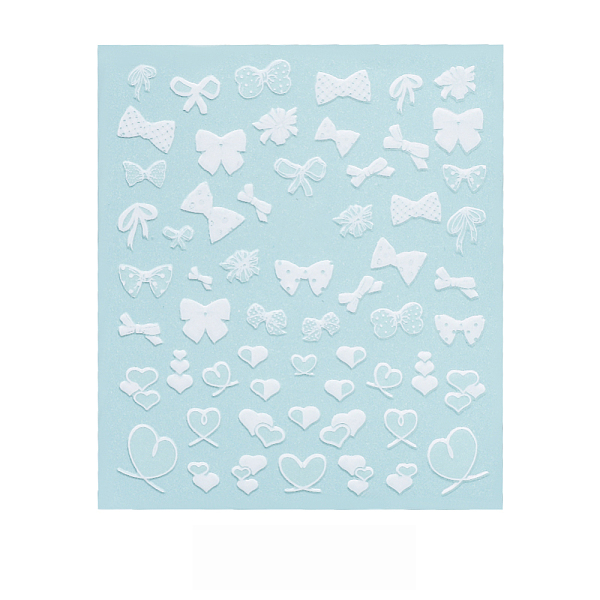 PandaHall 3D Self-Adhesive Nail Sticker Decals, Self Adhesive, Nails Tips DIY Toenails Nail Tattoos, White, Bowknot Pattern, 90x77mm Paper...
PandaHall 3D Self-Adhesive Nail Sticker Decals, Self Adhesive, Nails Tips DIY Toenails Nail Tattoos, White, Bowknot Pattern, 90x77mm Paper...