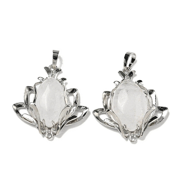 PandaHall Natural Quartz Crystal Pendants, Rock Crystal Flower Charms with Rack Plating Brass Findings, Platinum, Cadmium Free & Lead Free...
PandaHall Natural Quartz Crystal Pendants, Rock Crystal Flower Charms with Rack Plating Brass Findings, Platinum, Cadmium Free & Lead Free...