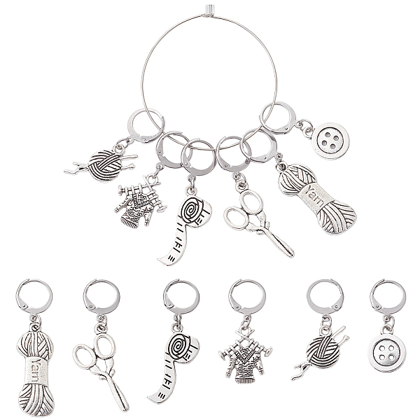PandaHall Sewing Theme Alloy Multifunction Pendant Decorations, with 304 Stainless Steel Leverback Clasps, Measuring...
PandaHall Sewing Theme Alloy Multifunction Pendant Decorations, with 304 Stainless Steel Leverback Clasps, Measuring...