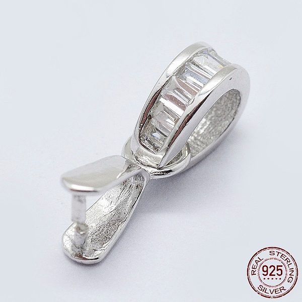 PandaHall Rhodium Plated 925 Sterling Silver Cubic Zirconia Pendant Bails, Ice Pick & Pinch Bails, Platinum, 15mm, Hole: 3x6mm, Pin: 0.5mm..., Clear
PandaHall Rhodium Plated 925 Sterling Silver Cubic Zirconia Pendant Bails, Ice Pick & Pinch Bails, Platinum, 15mm, Hole: 3x6mm, Pin: 0.5mm..., Clear
