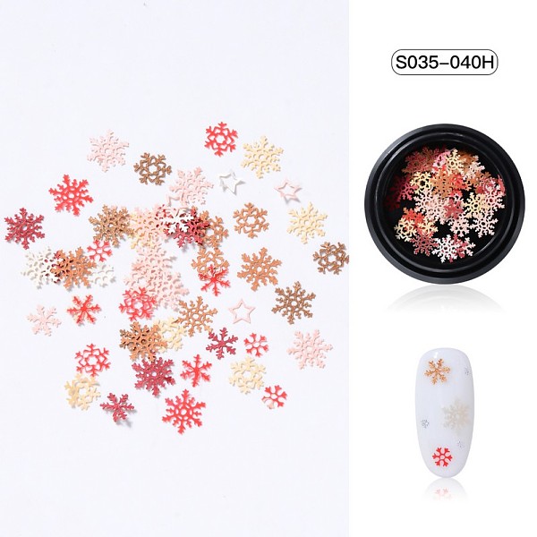 PandaHall Christmas Theme Paper Nail Decals Art Patch, Nail Art Sequins Decals Decoration Supplies, Snowflake, Mixed Color, 3~8x2~6x0.1mm..., Multicolor
PandaHall Christmas Theme Paper Nail Decals Art Patch, Nail Art Sequins Decals Decoration Supplies, Snowflake, Mixed Color, 3~8x2~6x0.1mm..., Multicolor
